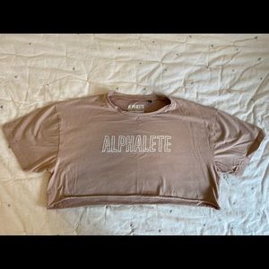 Alphalete cropped tee